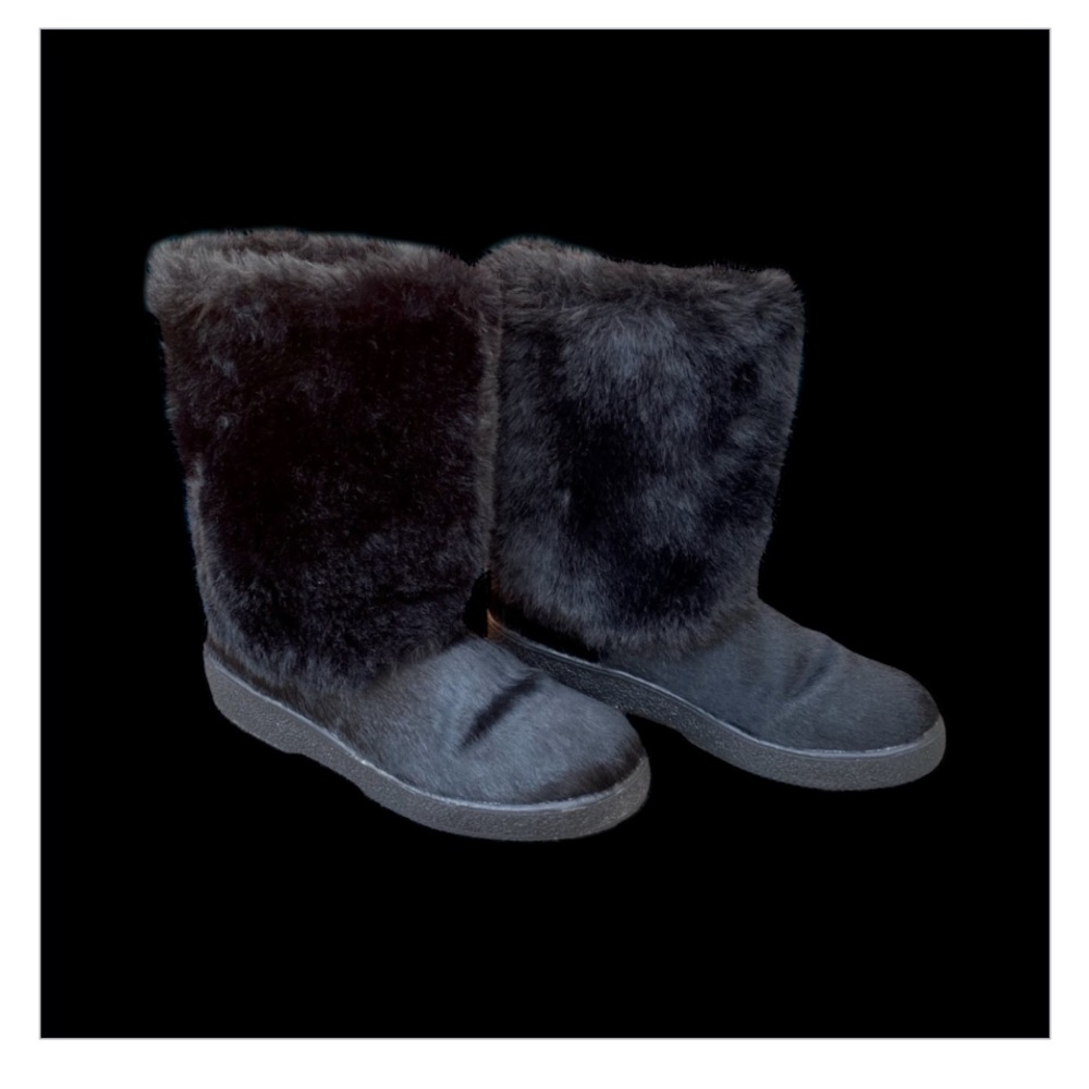 Fur Black Boots